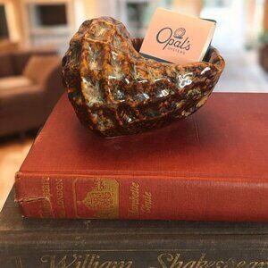 Ceramic Glazed Conch Seashell Planter Ashtray